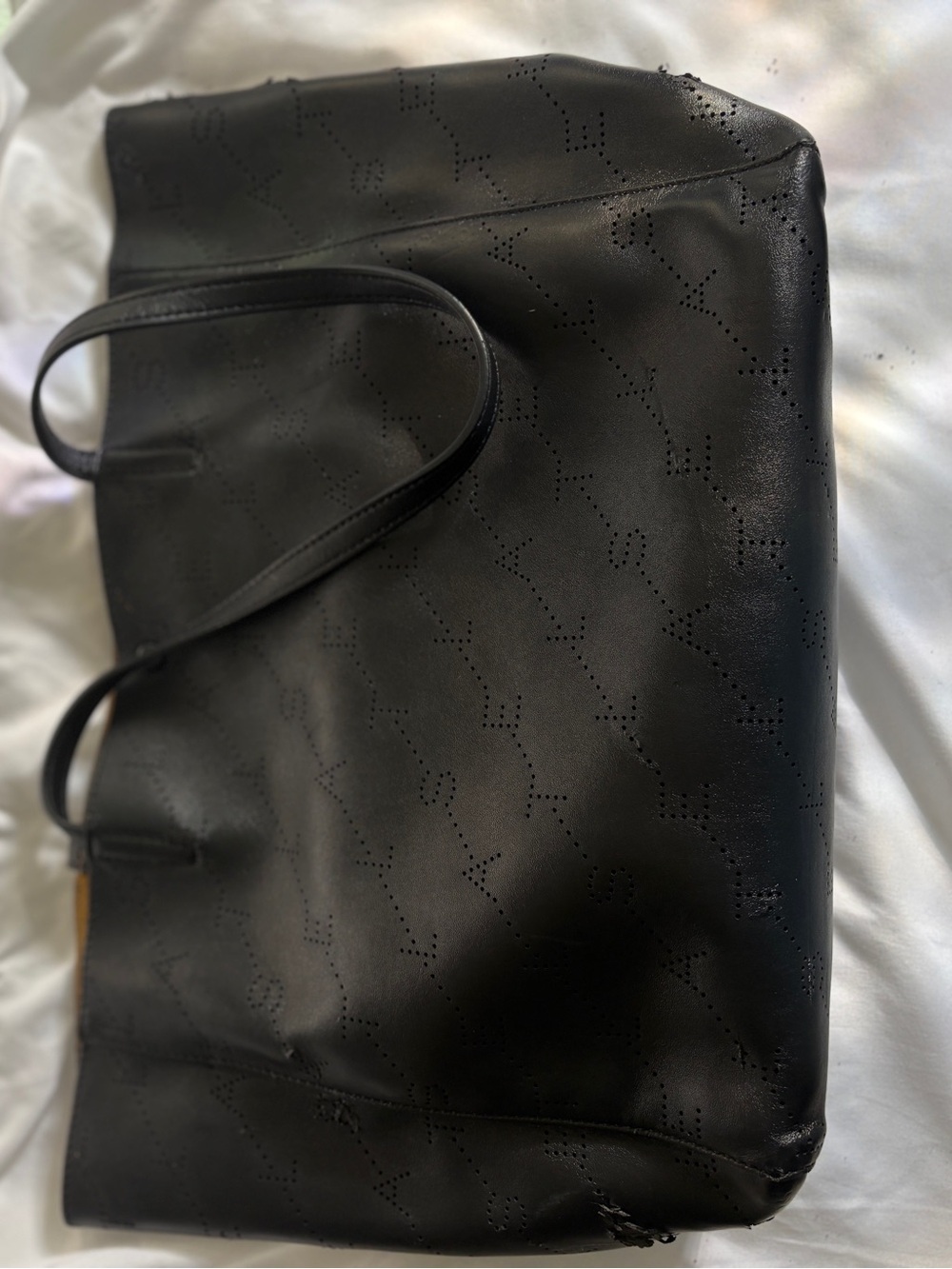 Stella McCartney Black Logo Tote Bag – Damaged / Repair Project